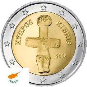 Piece 2 Euros 2008 Chypre